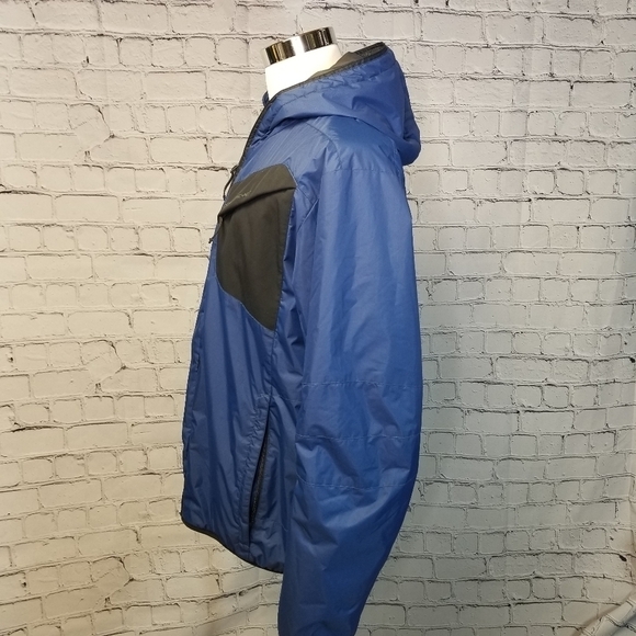 Obermeyer blue rain jacket windbreaker - Picture 4 of 13